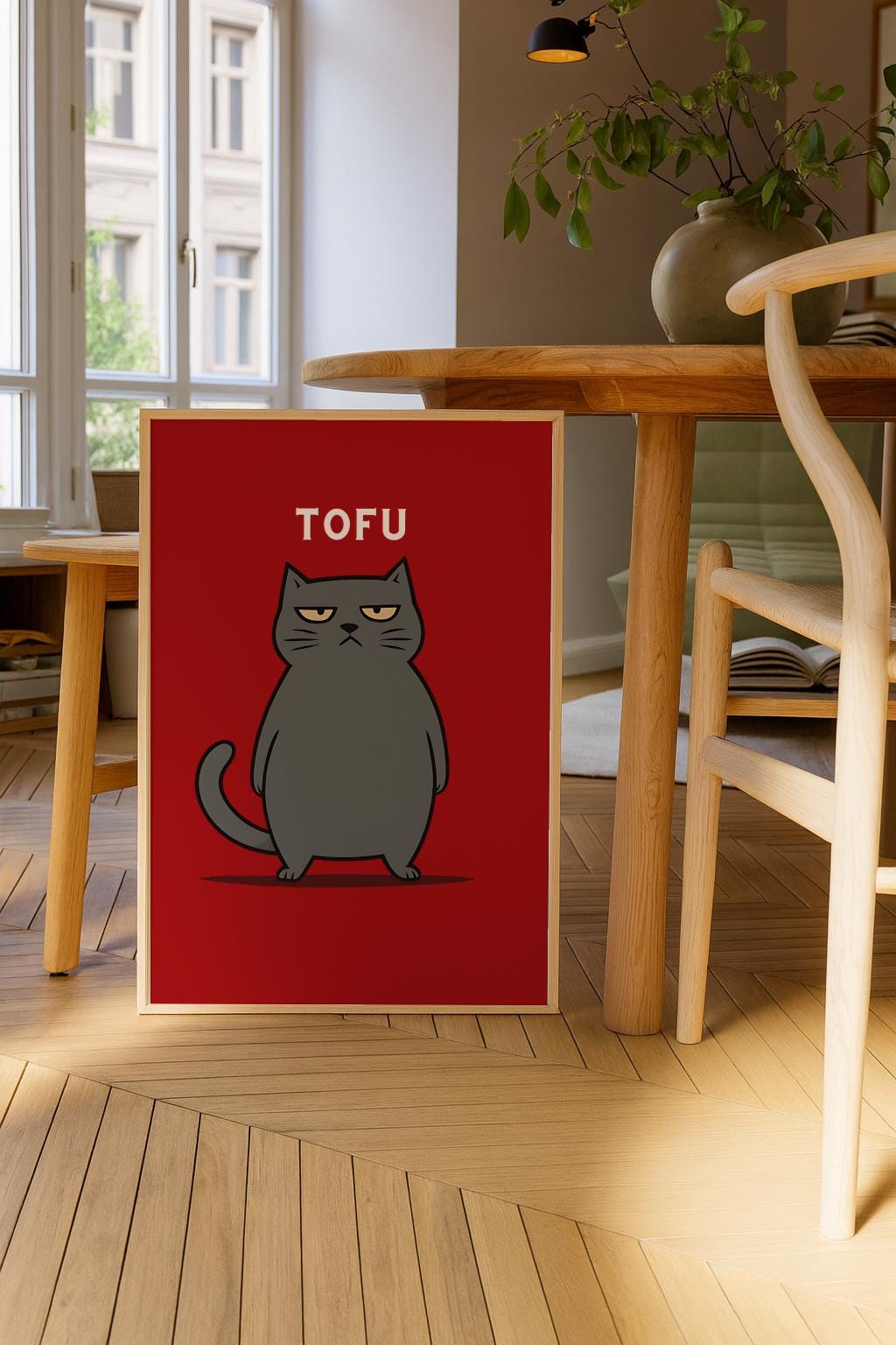 Custom Cat Name Poster – Personalized Pet Wall Art | Digital Download