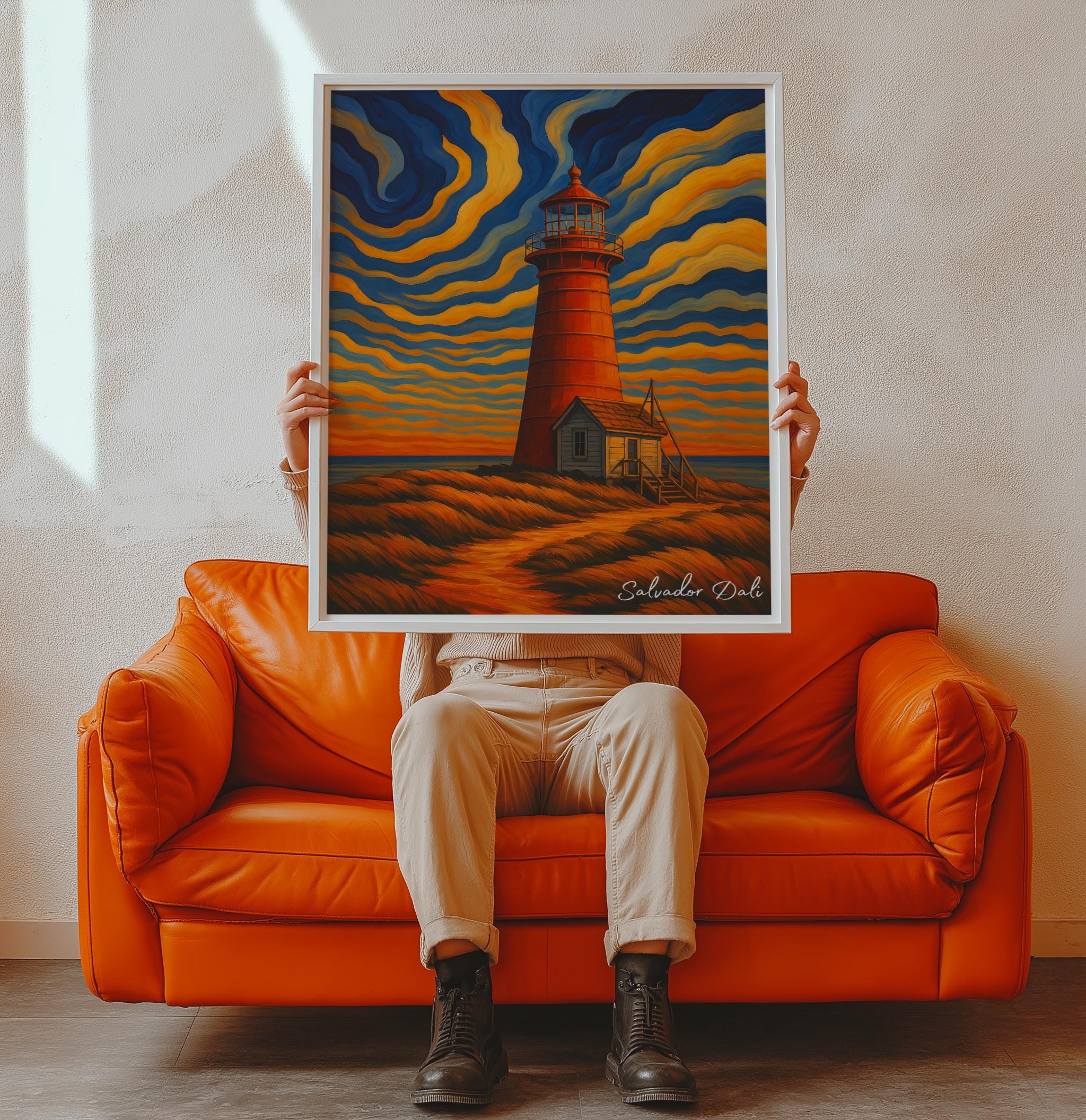 Salvador Dali Lighthouse Poster – Surrealist Dreamscape Art Print (Digital Download)