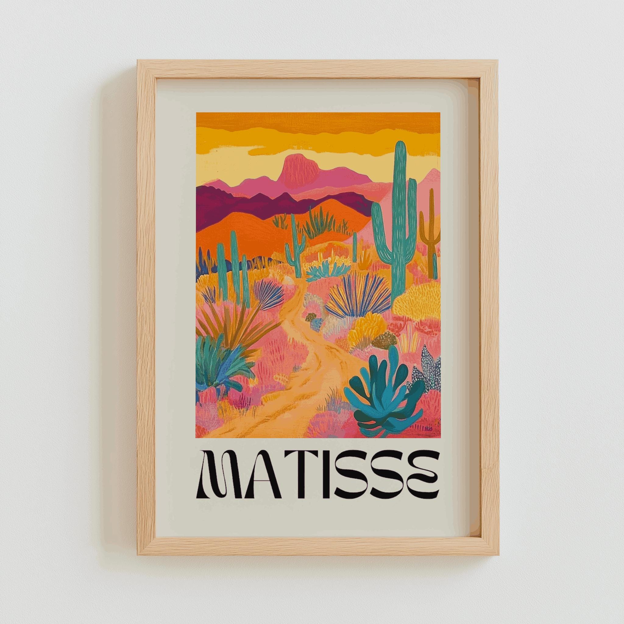 Matisse-Inspired Landscape Poster – Museum Exhibition Art Print | Digital Download
