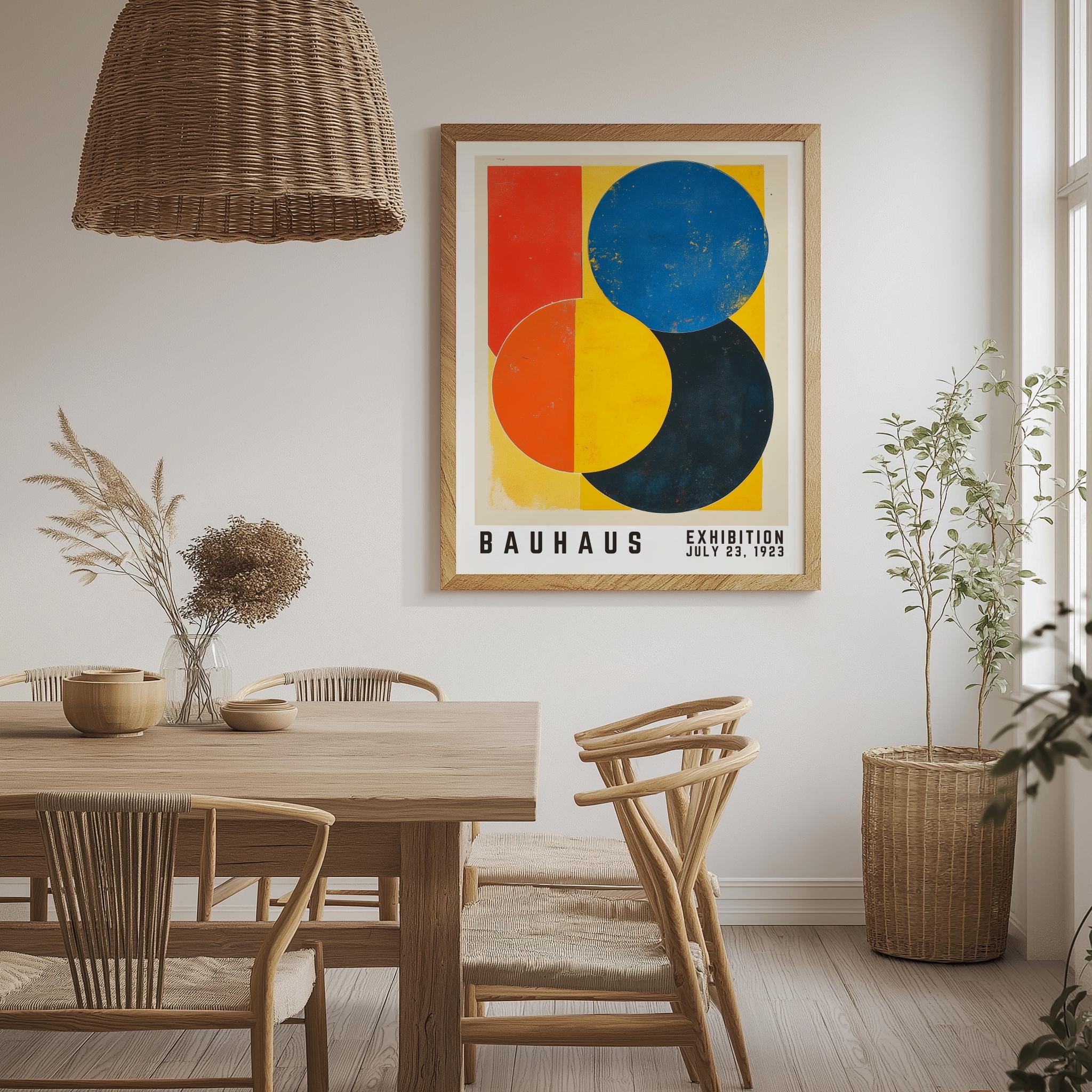 Bauhaus Exhibition 1923 Print – Mid-Century Modern Geometric Art Poster (Digital Download)