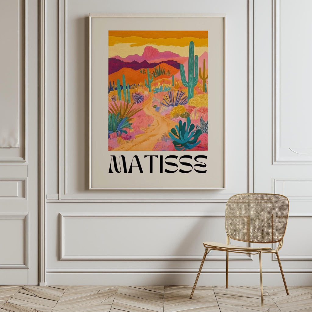 Matisse-Inspired Landscape Poster – Museum Exhibition Art Print | Digital Download