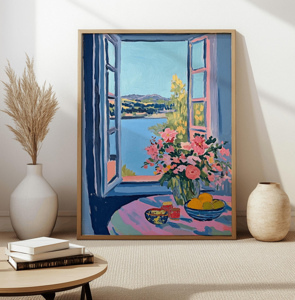 Matisse Open Window Poster – Colorful Fauvism Landscape Art Print (Digital Download)