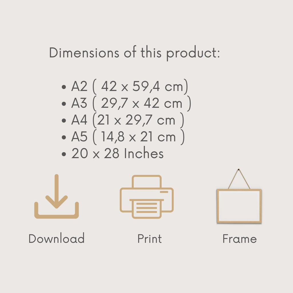 Croissant & Coffee Poster – French Café Kitchen Wall Art | Digital Download