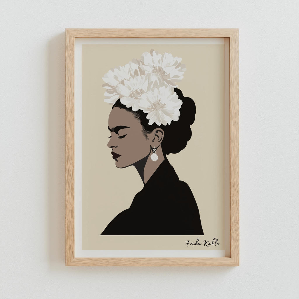Frida Kahlo–Inspired Portrait Print – Feminist Mexican Art (Digital Download)