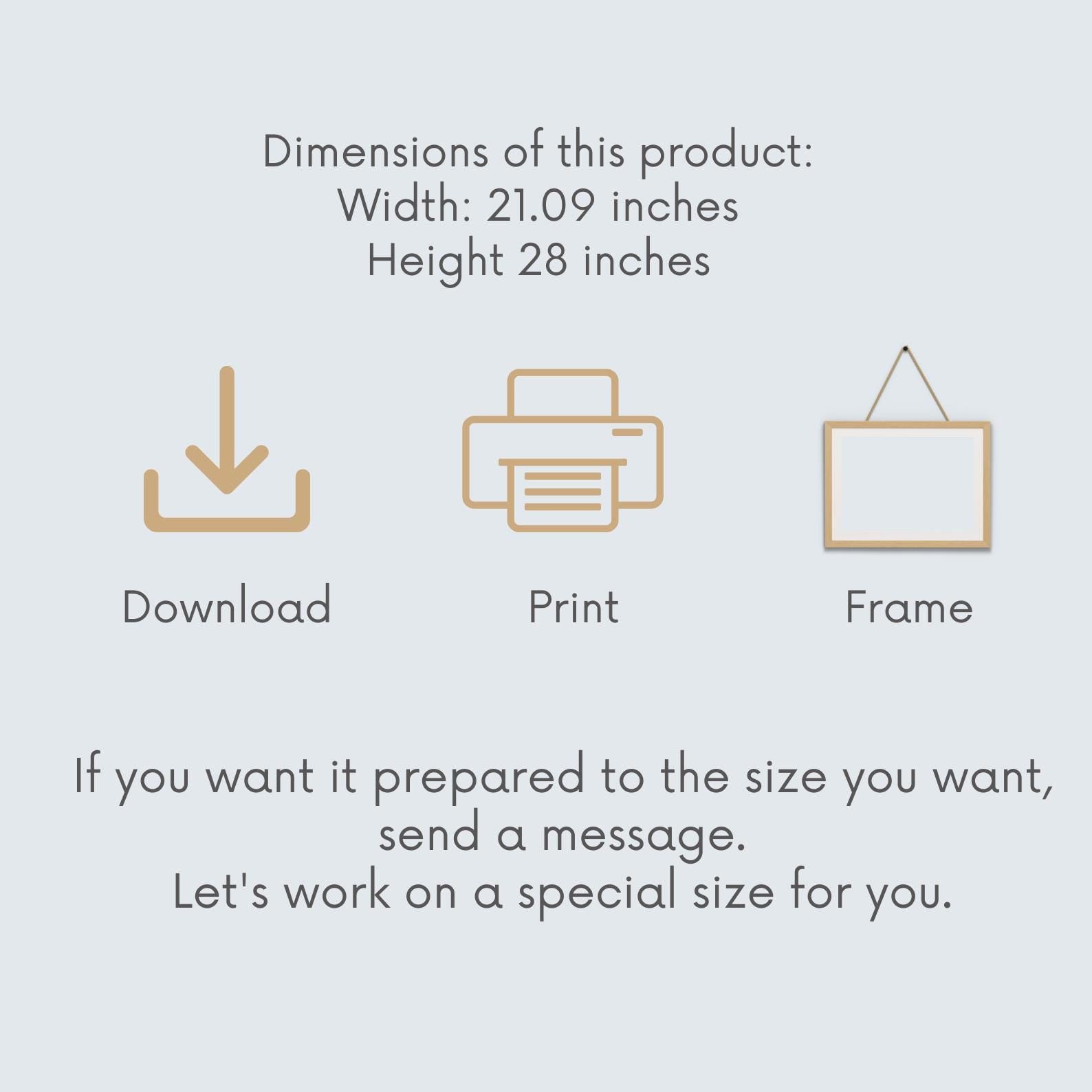 Starry Night Inspired Print – Van Gogh Style Wall Art, Blue Night Landscape (Digital Download)