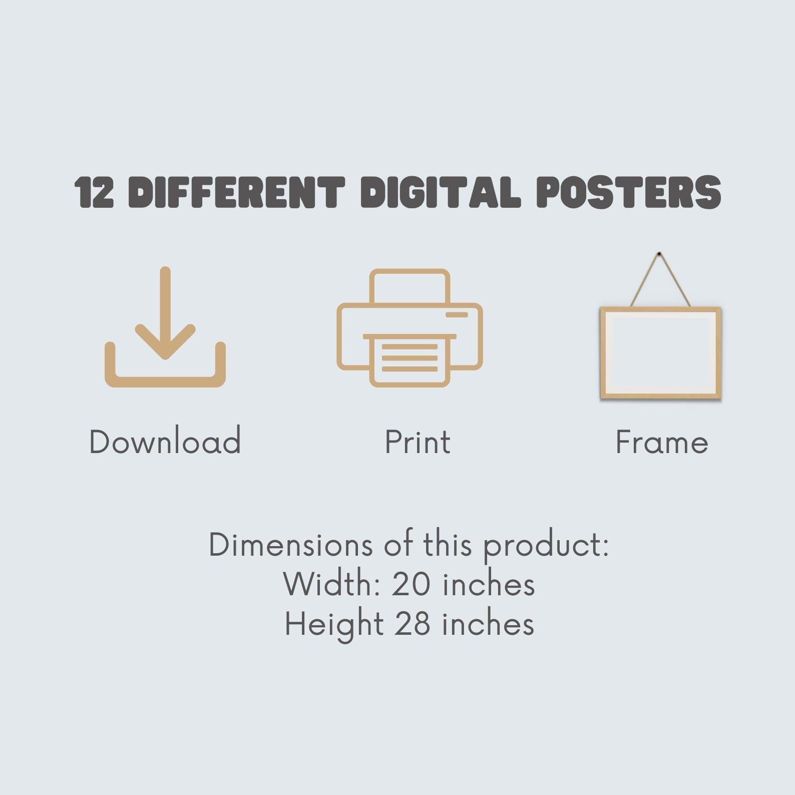 Gallery Wall Art Bundle (Set of 12) – Eclectic Printable Art Pack, Frida Kahlo & Modern Artist Inspired Digital Prints