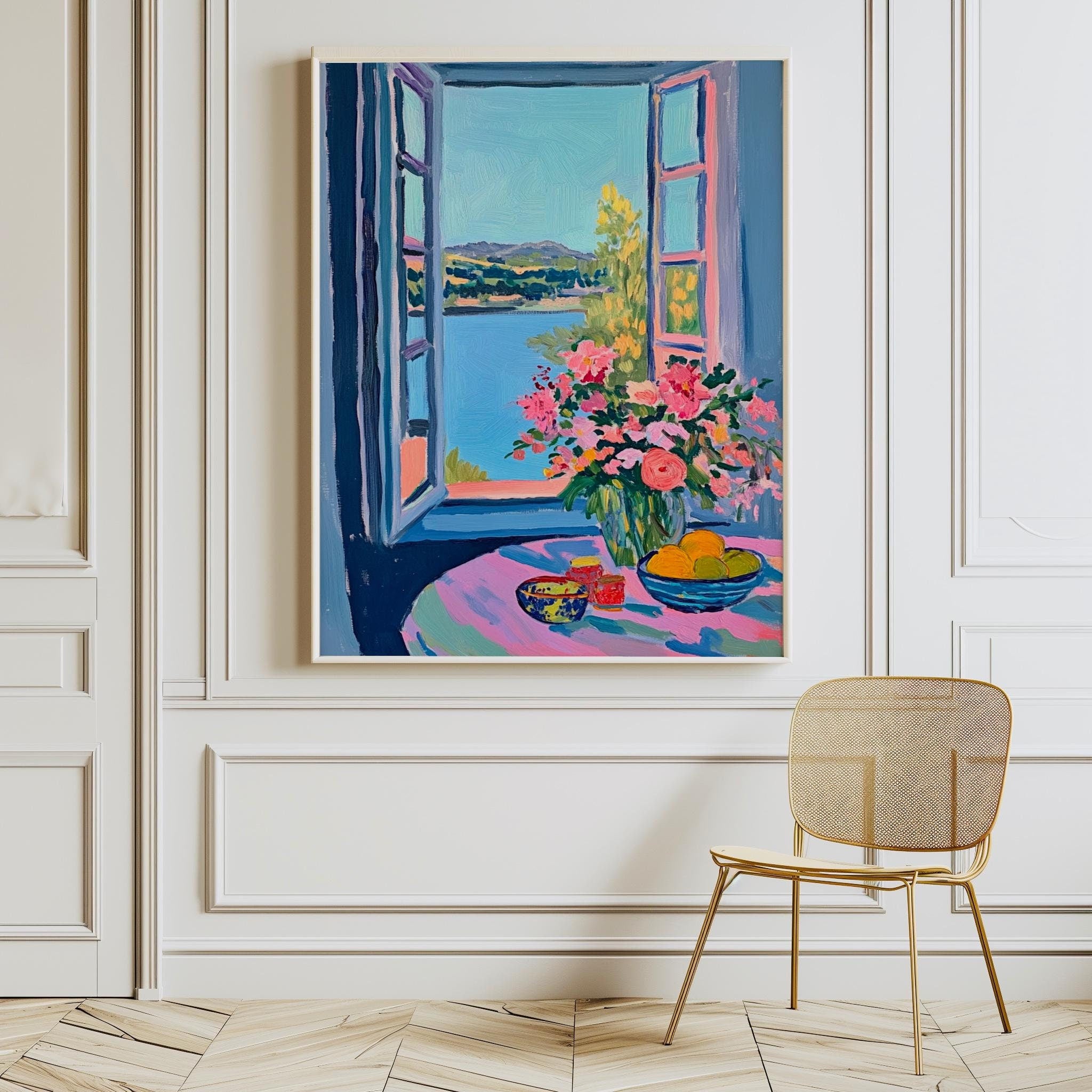 Matisse Open Window Poster – Colorful Fauvism Landscape Art Print (Digital Download)