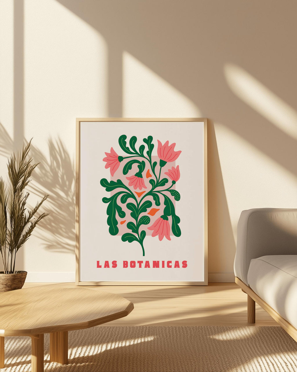 Las Botanicas Floral Print – Modern Folk Botanical Art (Digital Download)