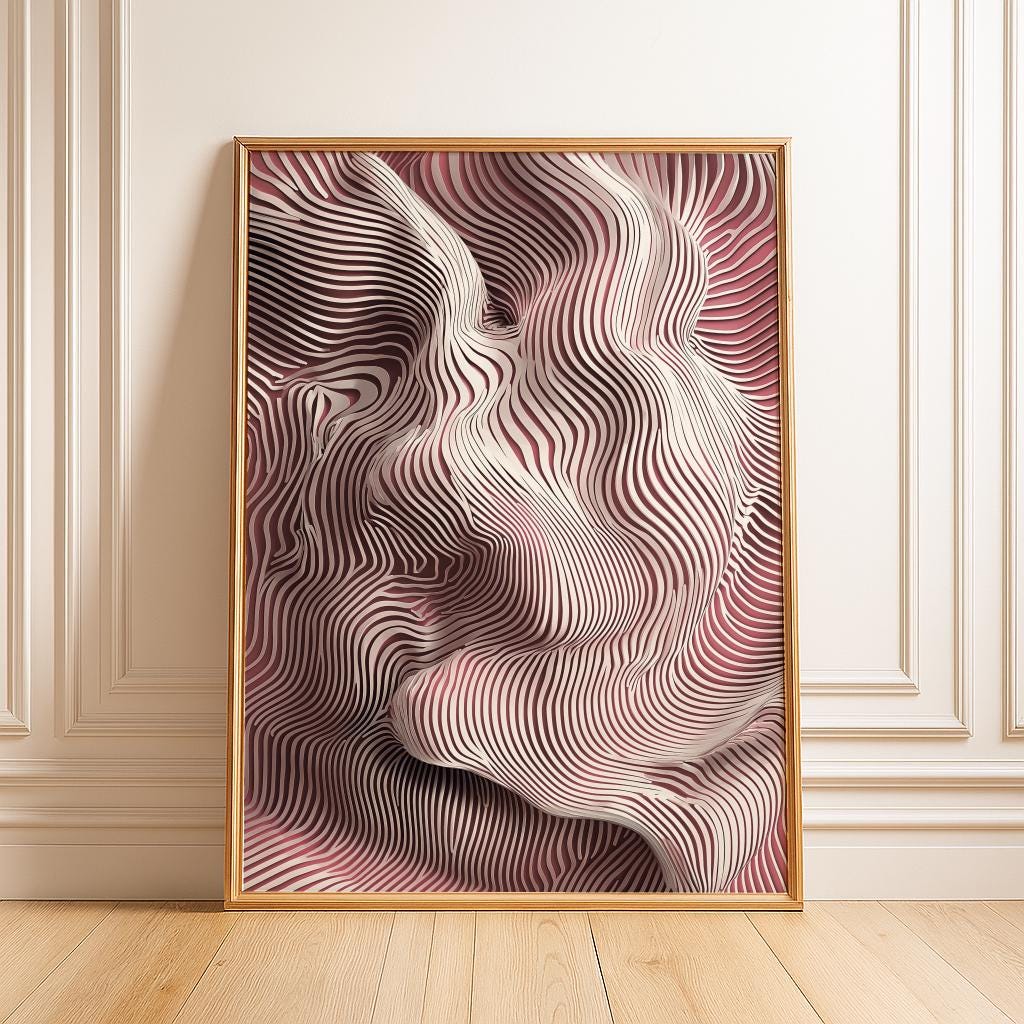 Mid-Century Abstract Line Art Set – Sage Green & Multi-Color Modern Prints | Digital Download