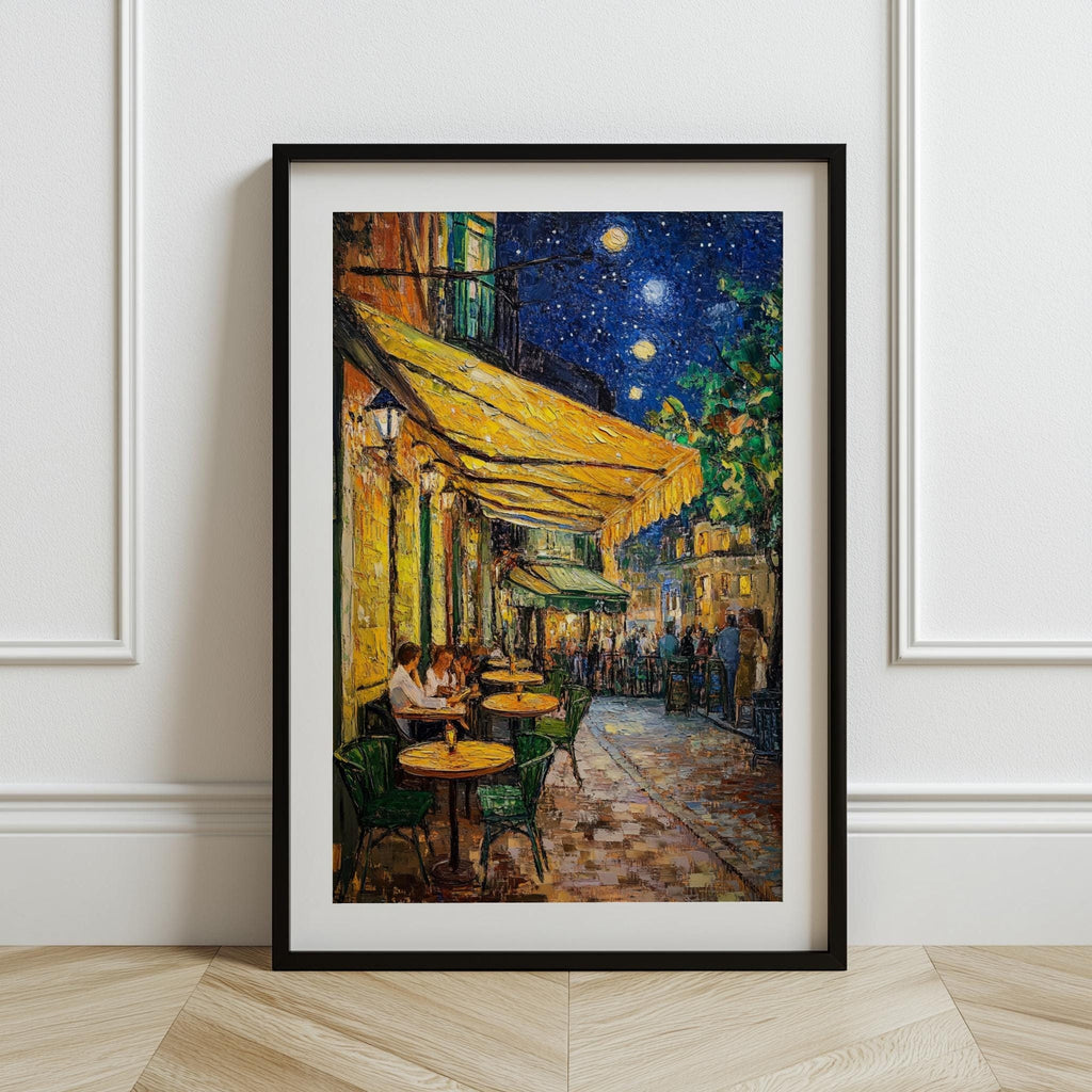 Café Terrace at Night Poster – Van Gogh Inspired Impressionist Art (Digital Download)