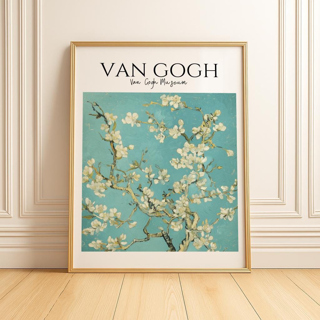 Van Gogh Almond Blossom Art Print – Classic Floral Museum Poster (Digital Download)