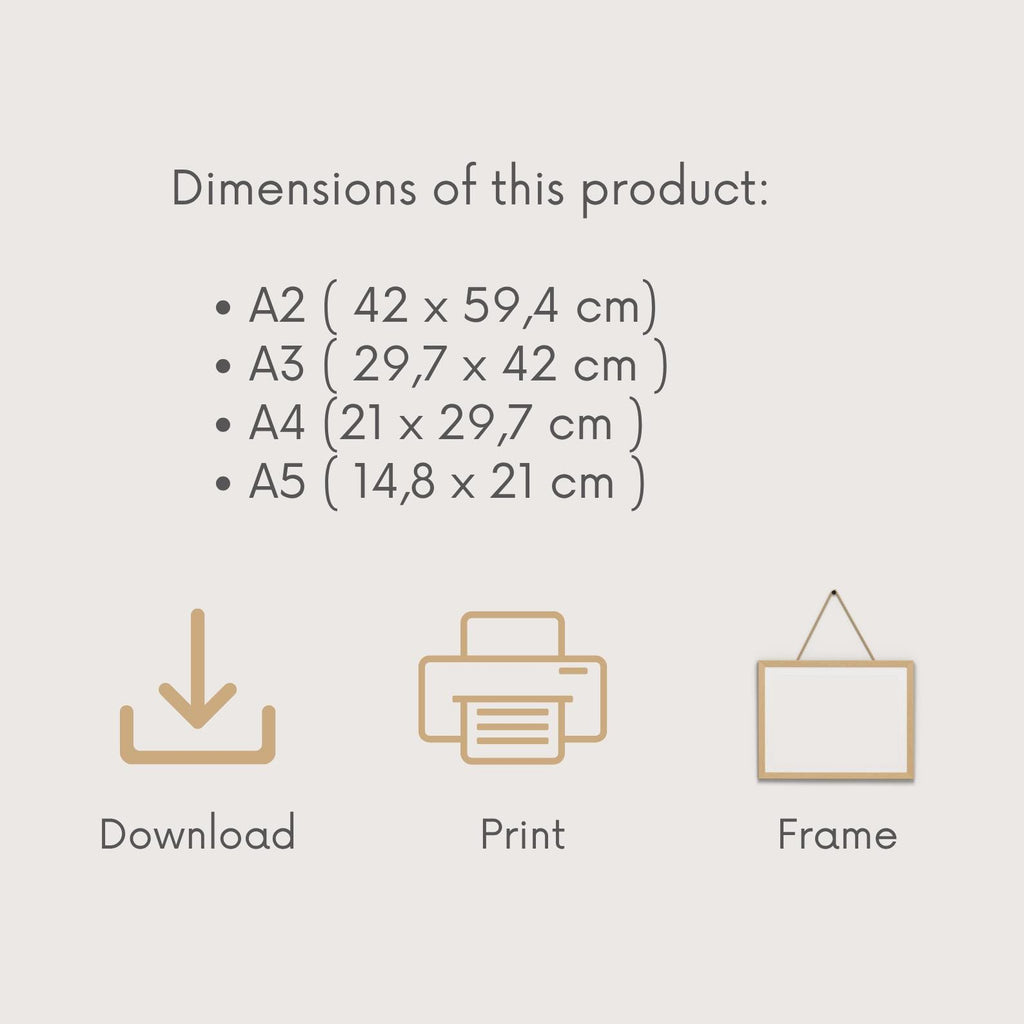 Blue Waves Japandi Art Print – Japanese Wabi Sabi Wall Decor (Digital Download)