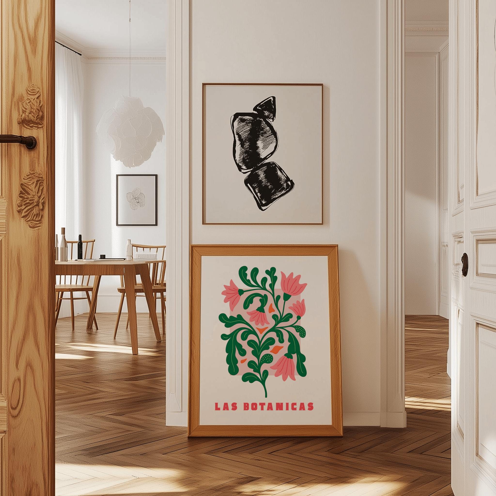 Las Botanicas Floral Print – Modern Folk Botanical Art (Digital Download)