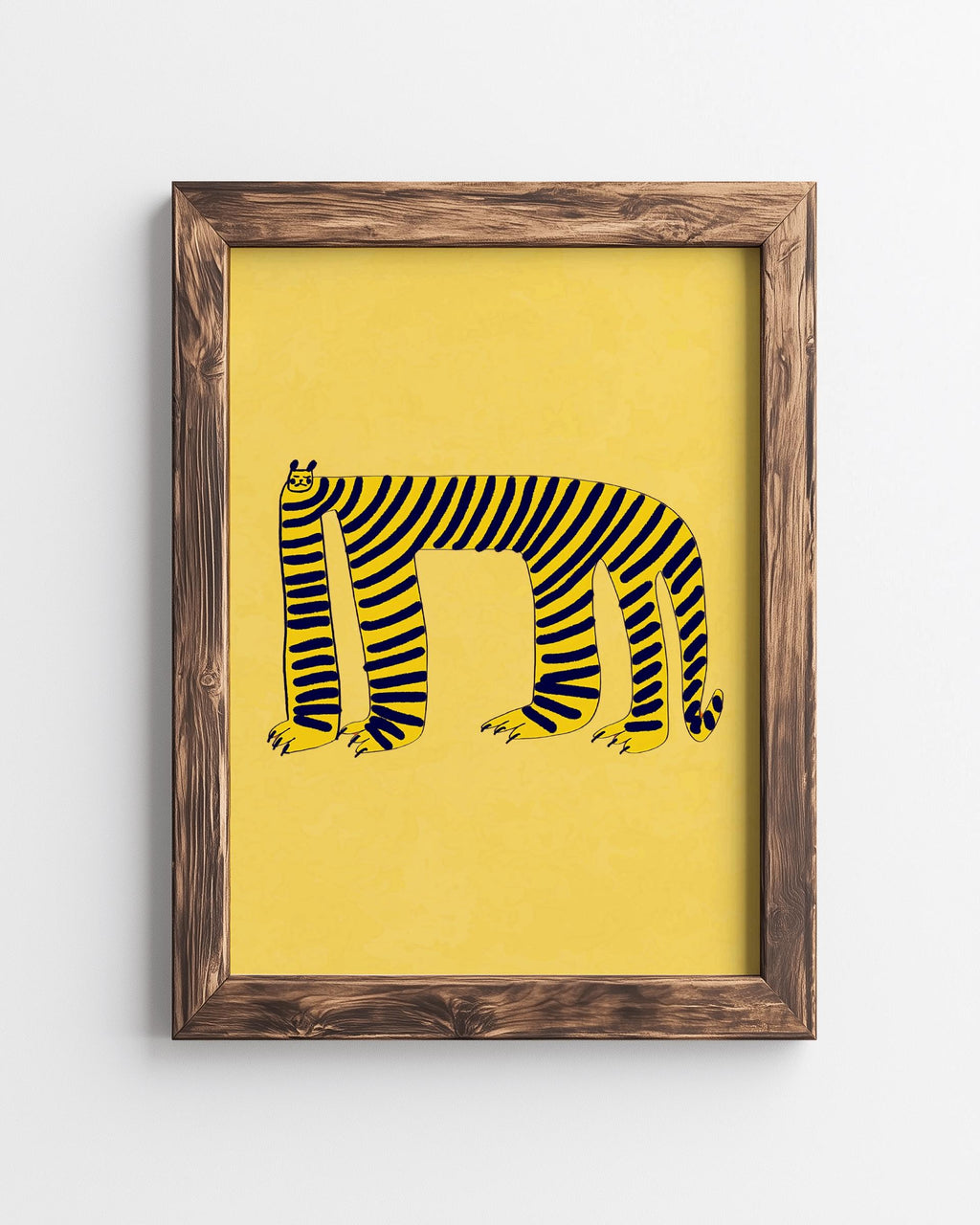 Majestic Tiger Painting: Jungle Boho Home Decor (Digital Download, PDF Files A3/A4/A5/20x28 inches )