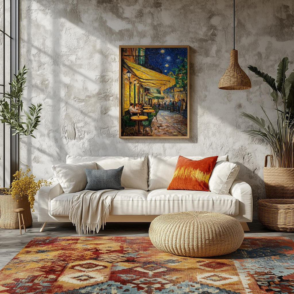 Café Terrace at Night Poster – Van Gogh Inspired Impressionist Art (Digital Download)