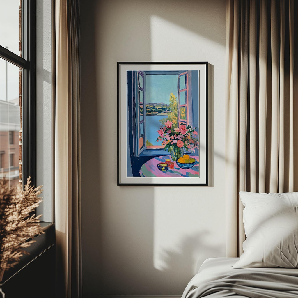 Matisse Open Window Poster – Colorful Fauvism Landscape Art Print (Digital Download)