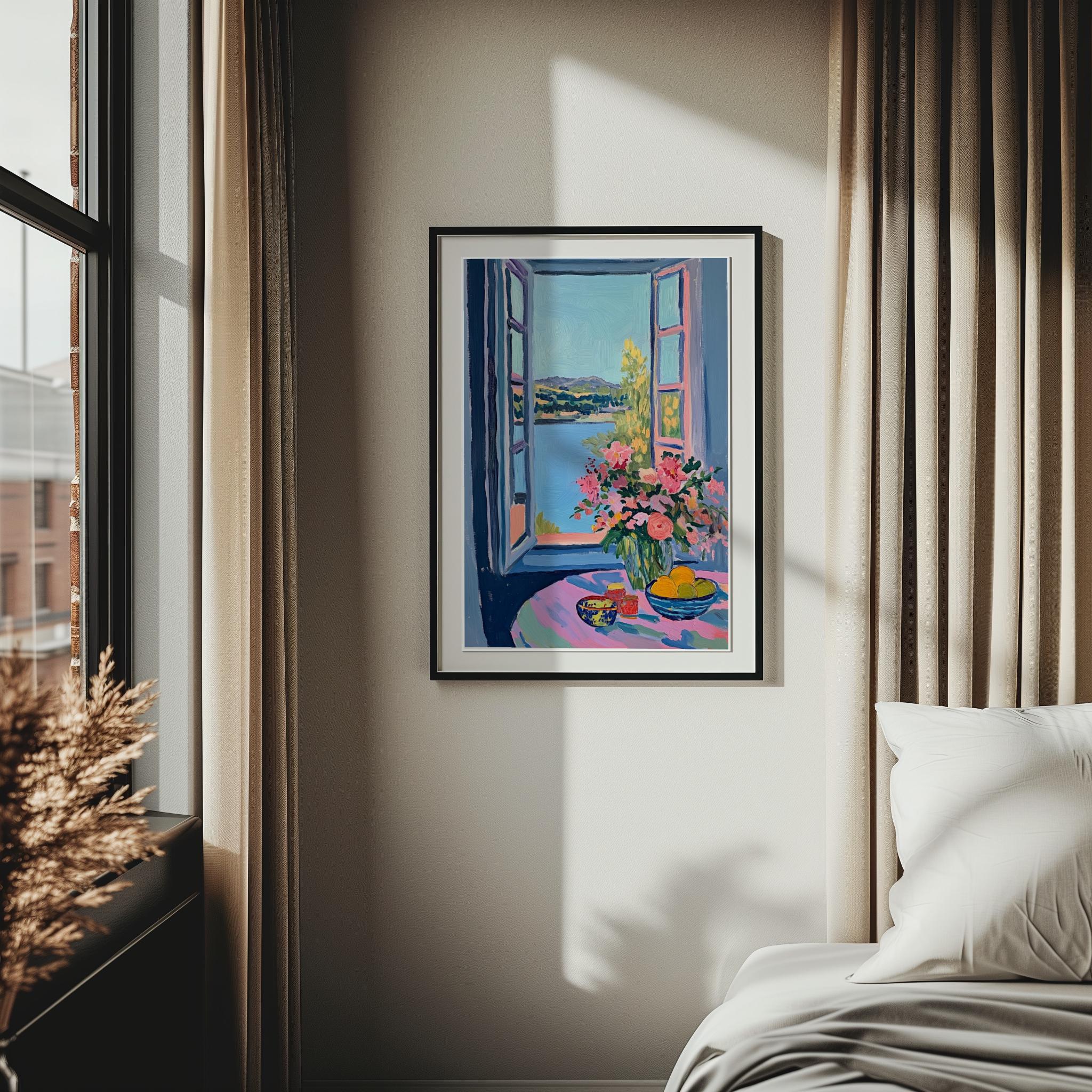 Matisse Open Window Poster – Colorful Fauvism Landscape Art Print (Digital Download)