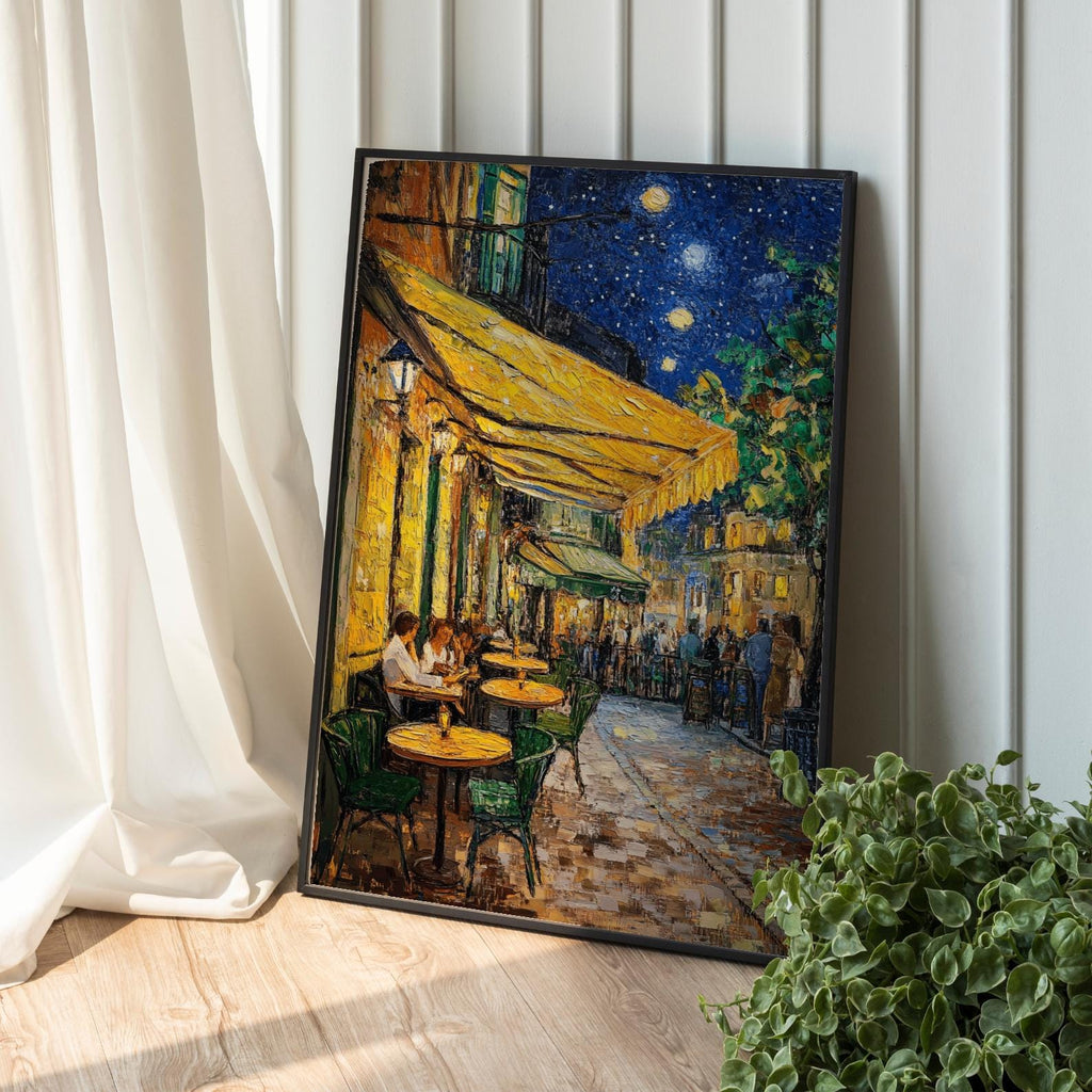 Café Terrace at Night Poster – Van Gogh Inspired Impressionist Art (Digital Download)