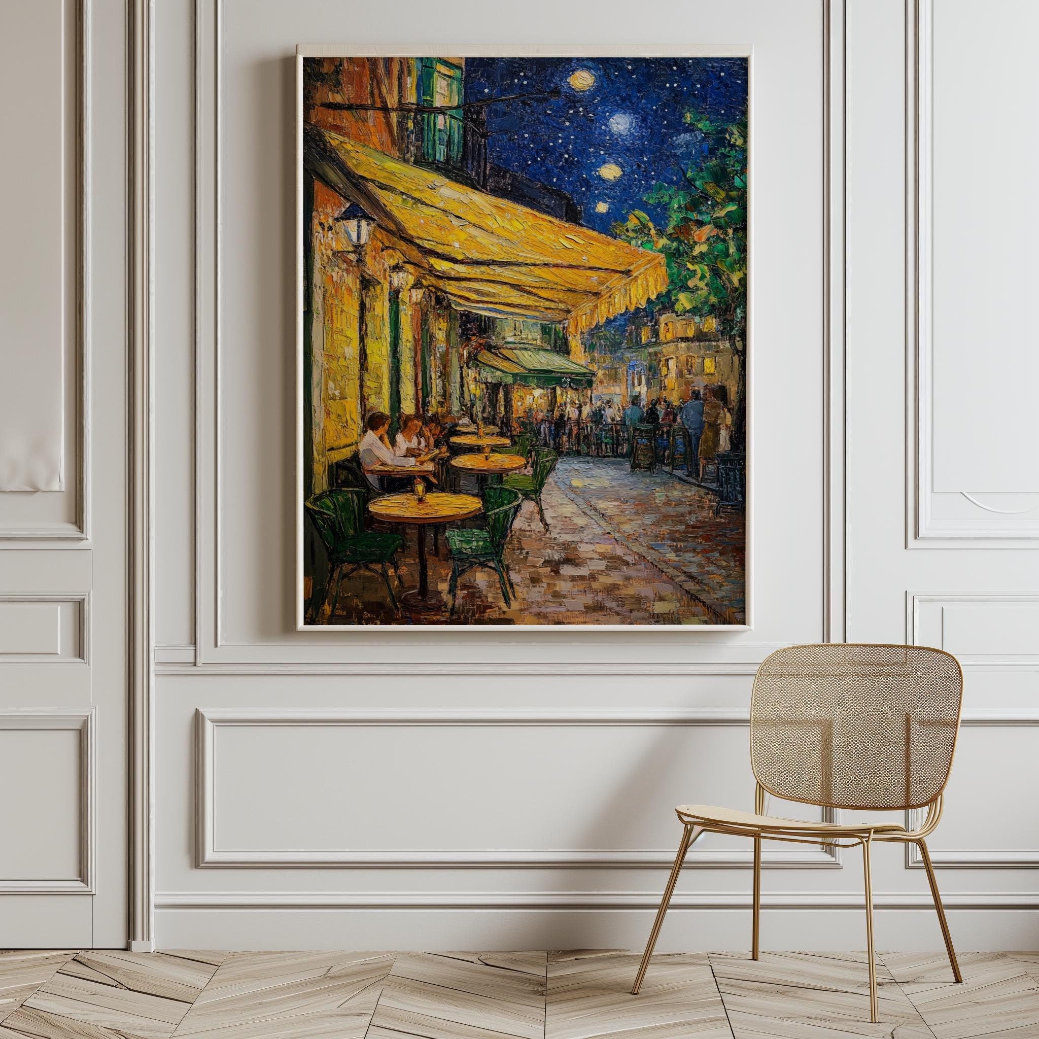 Café Terrace at Night Poster – Van Gogh Inspired Impressionist Art (Digital Download)