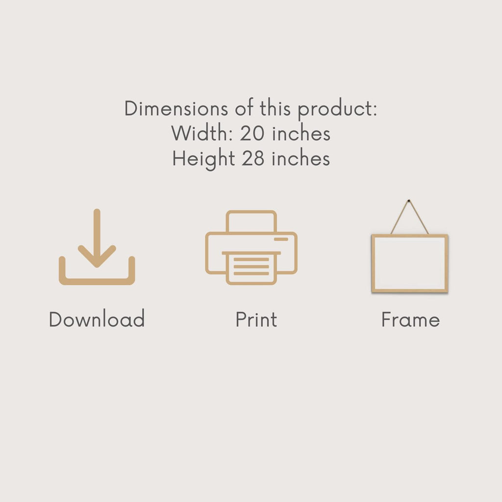 Amsterdam Travel Art Print – Netherlands Canal & Bicycle Poster (Digital Download)