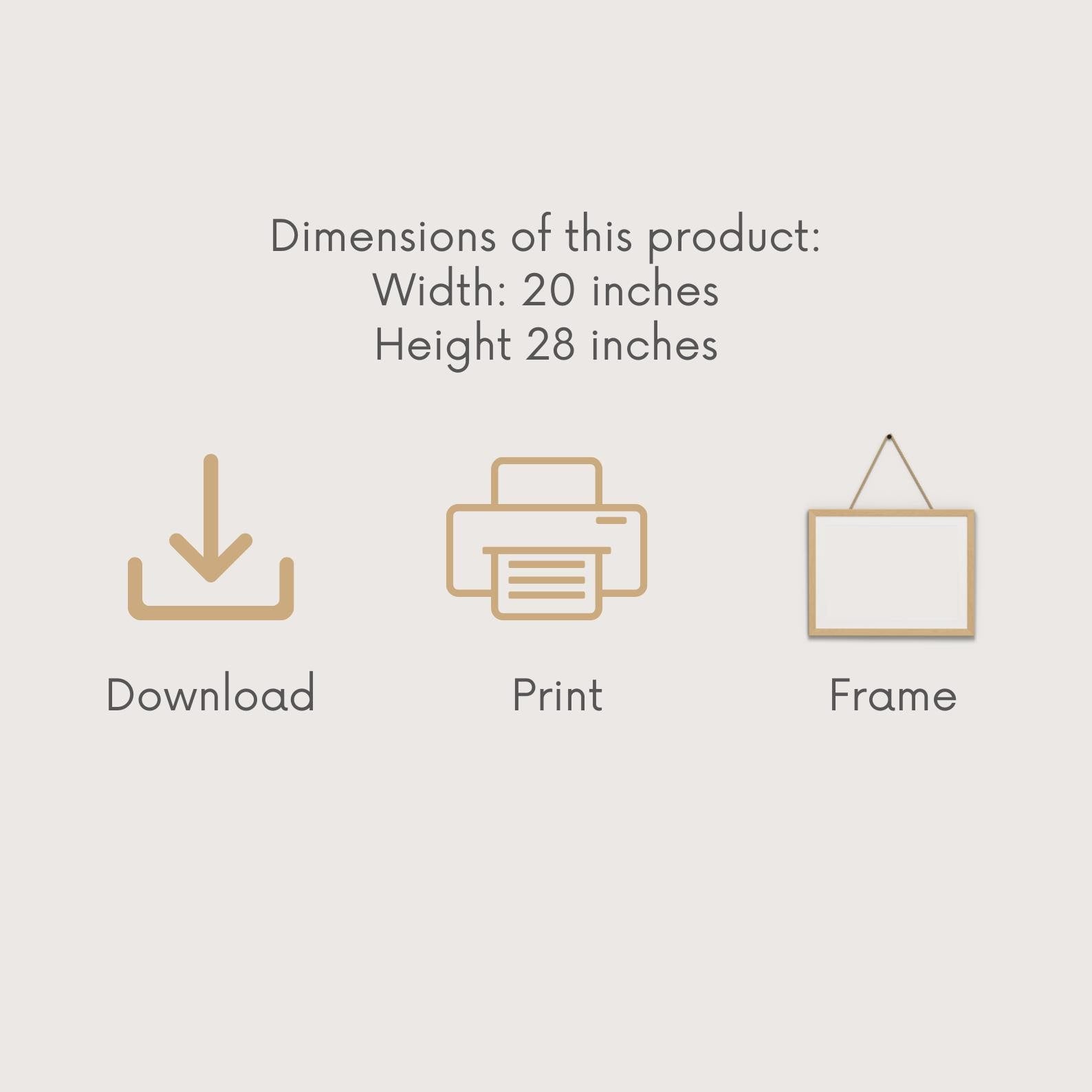 Amsterdam Travel Art Print – Netherlands Canal & Bicycle Poster (Digital Download)