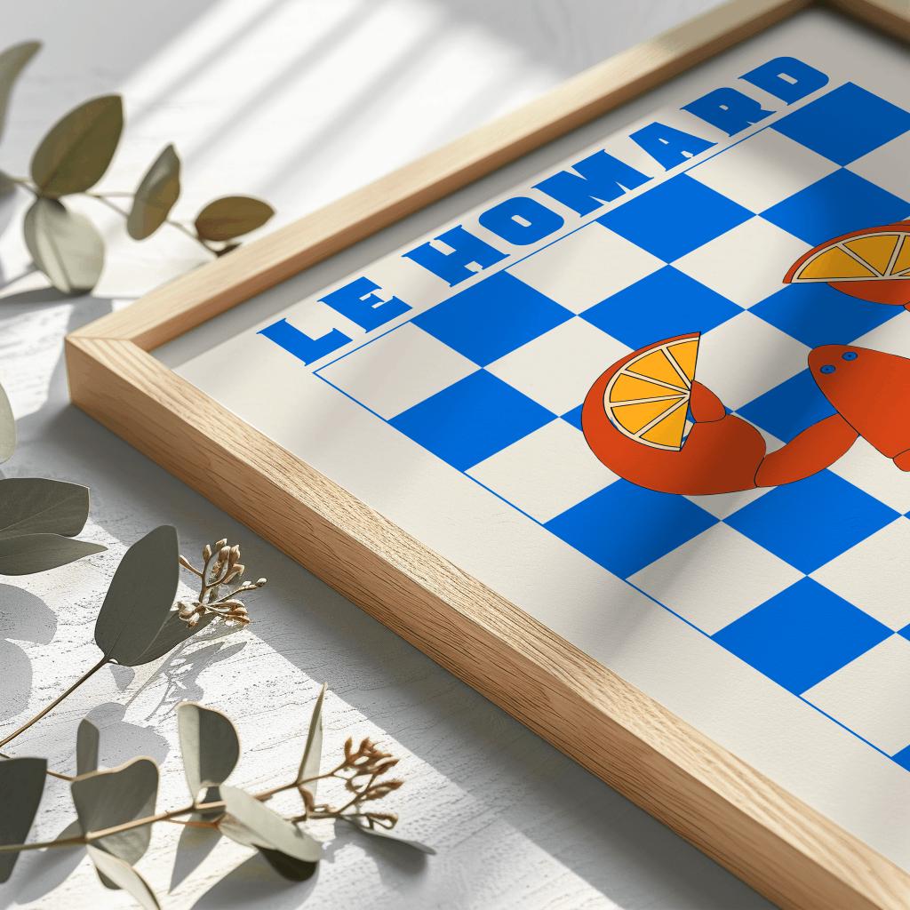 French Chef Lobster Print: Le Homard Saint Giclée Poster (Digital Download