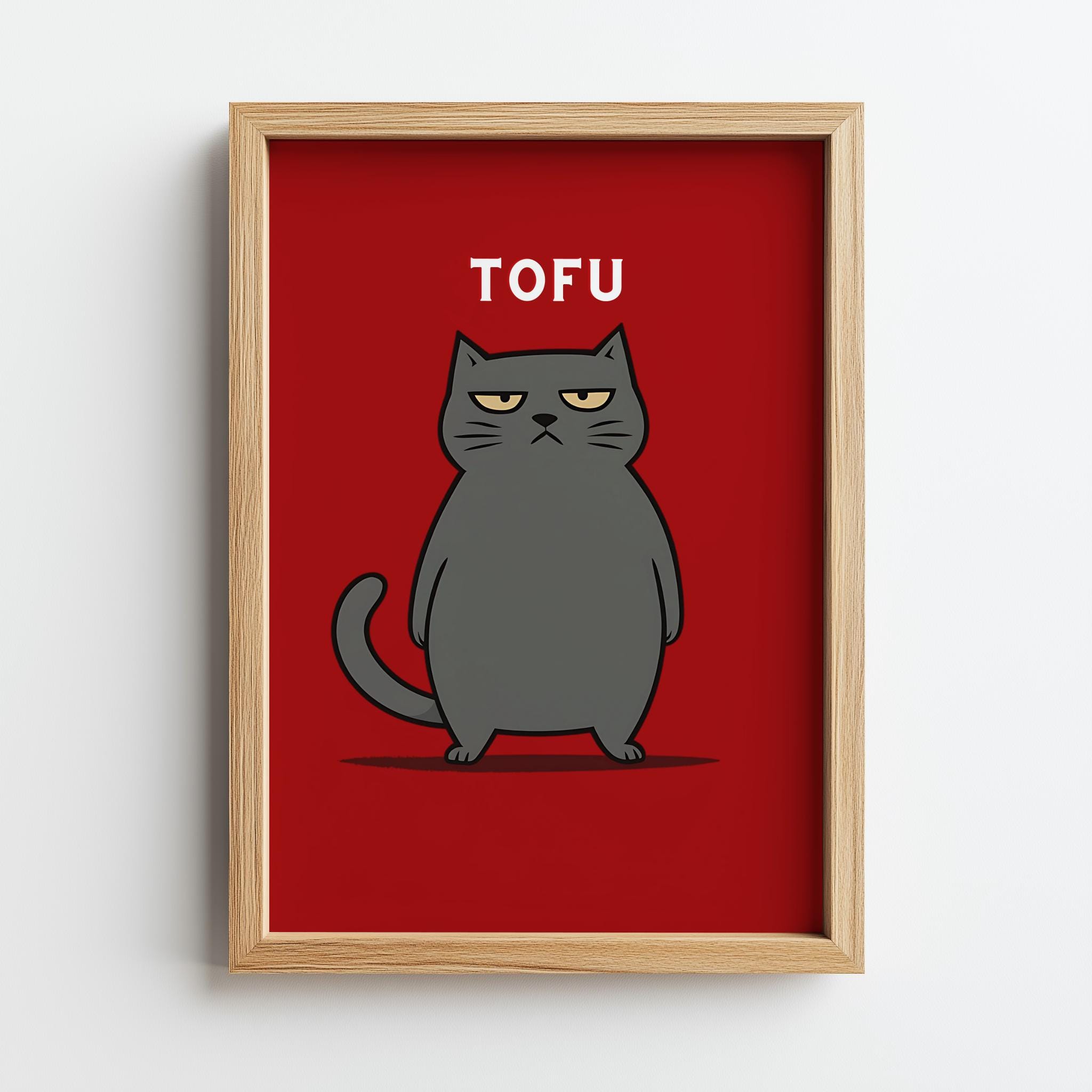 Custom Cat Name Poster – Personalized Pet Wall Art | Digital Download