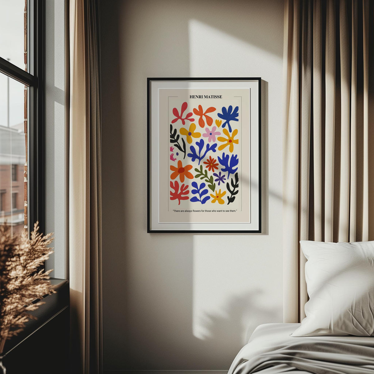 Henri Matisse Print Colorful Cut Outs Wall Art - Digital Download