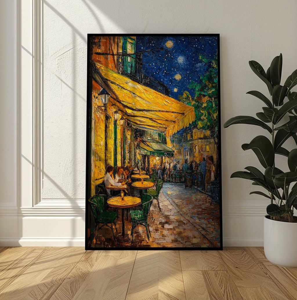 Vincent Van Gogh Cafe Terrace at Night Impressionist Wall Art - Digital Download