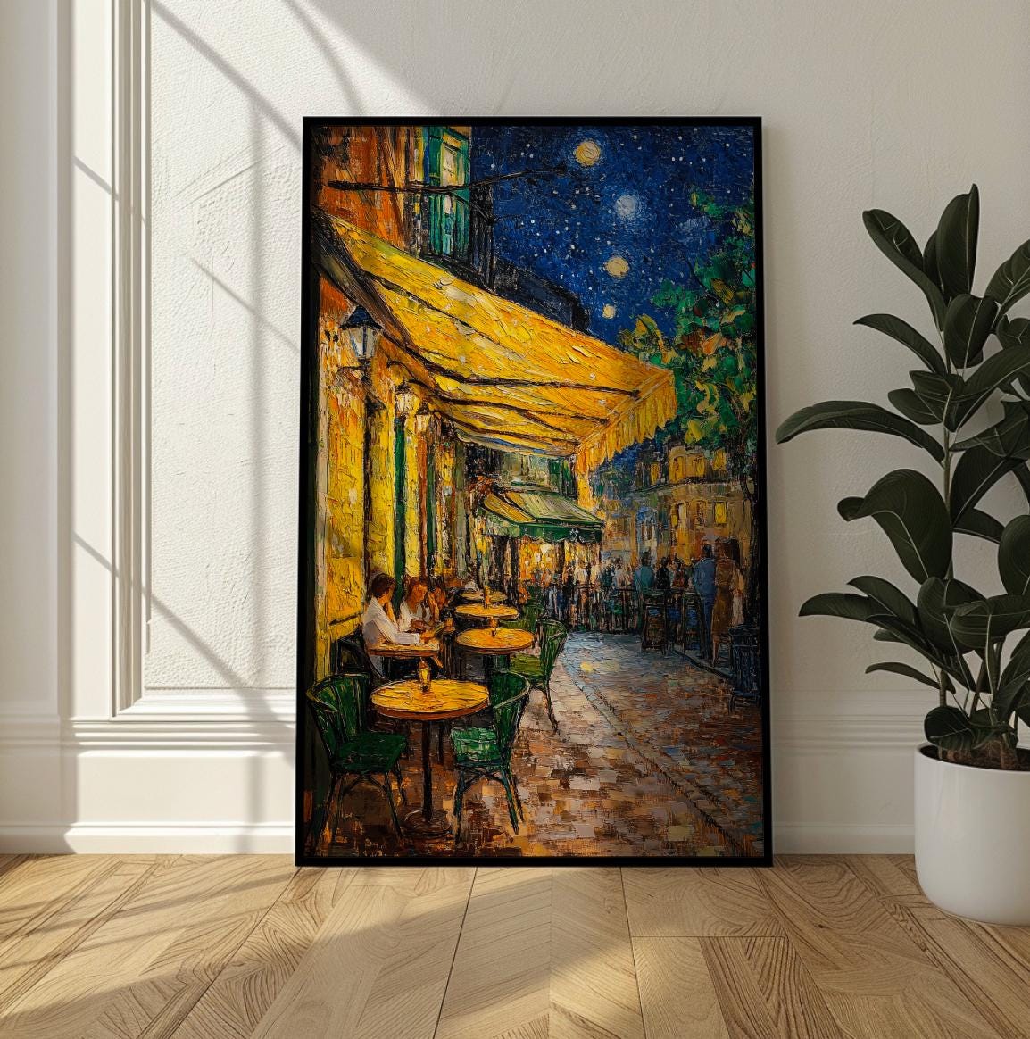 Vincent Van Gogh Cafe Terrace at Night Impressionist Wall Art - Digital Download