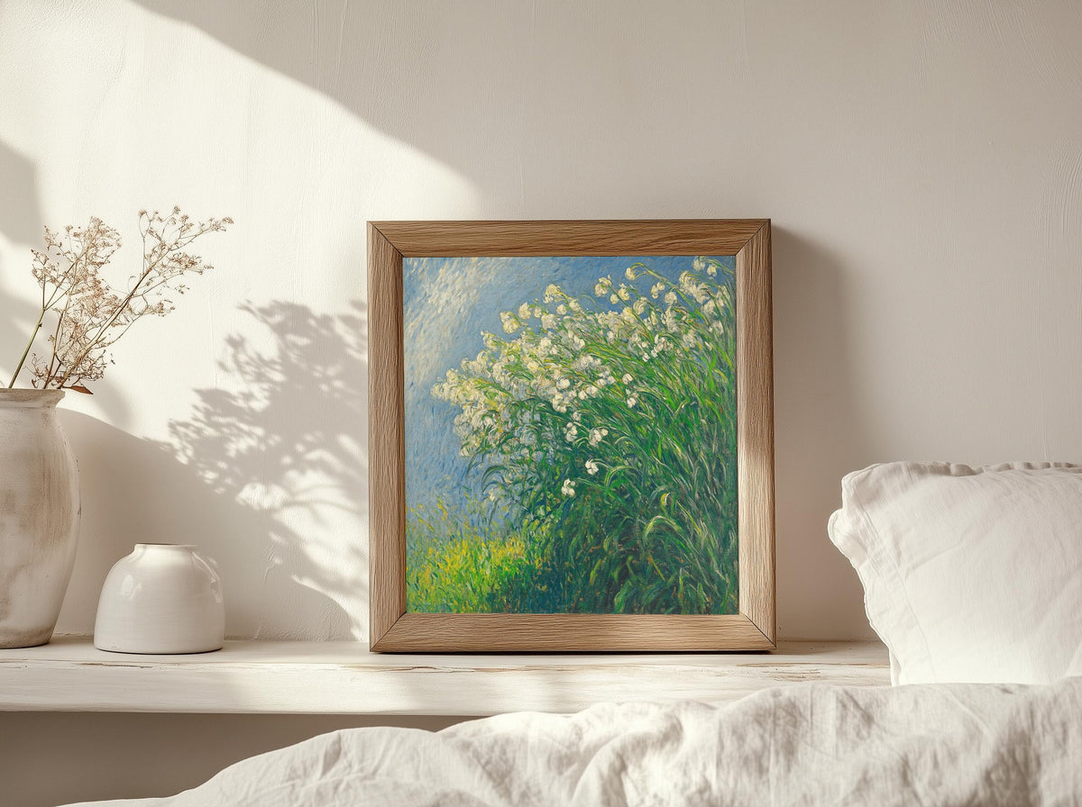 Claude Monet Lily of the Valley Art Print Floral Wall Art - Digital Download