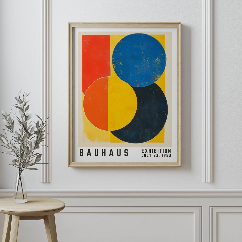 Bauhaus Exhibition 1923 Poster Mid Century Geometric Art - Digital Download