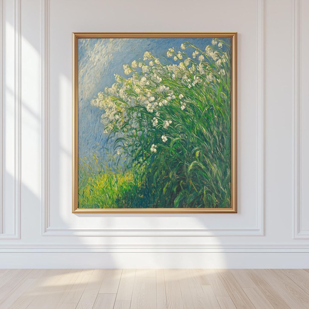 Claude Monet Lily of the Valley Art Print Floral Wall Art - Digital Download