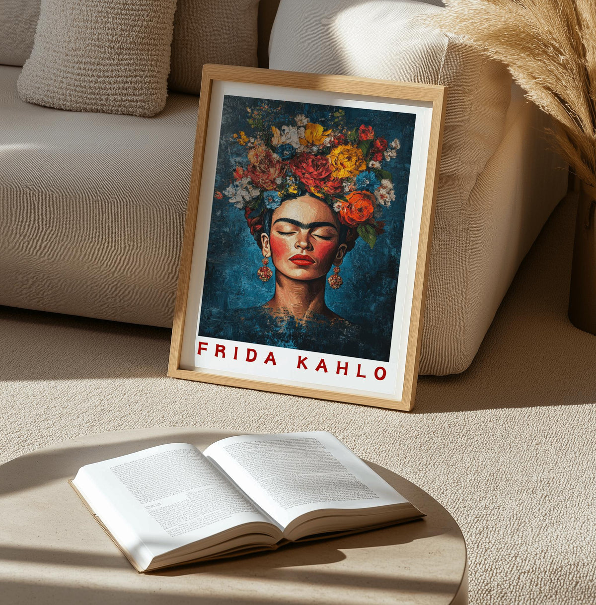 Frida Kahlo Mexican Art Exhibition Poster - Digital Download