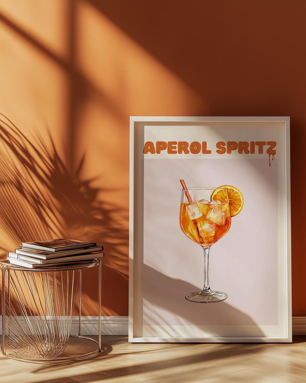 Aperol Spritz Cocktail Poster Bar Cart Wall Art - Digital Download