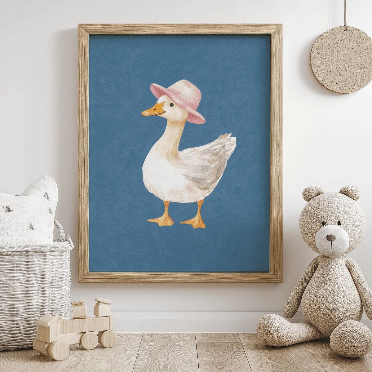 Silly Goose Poster Cute Maximalist Cartoon Wall Art - Digital Download