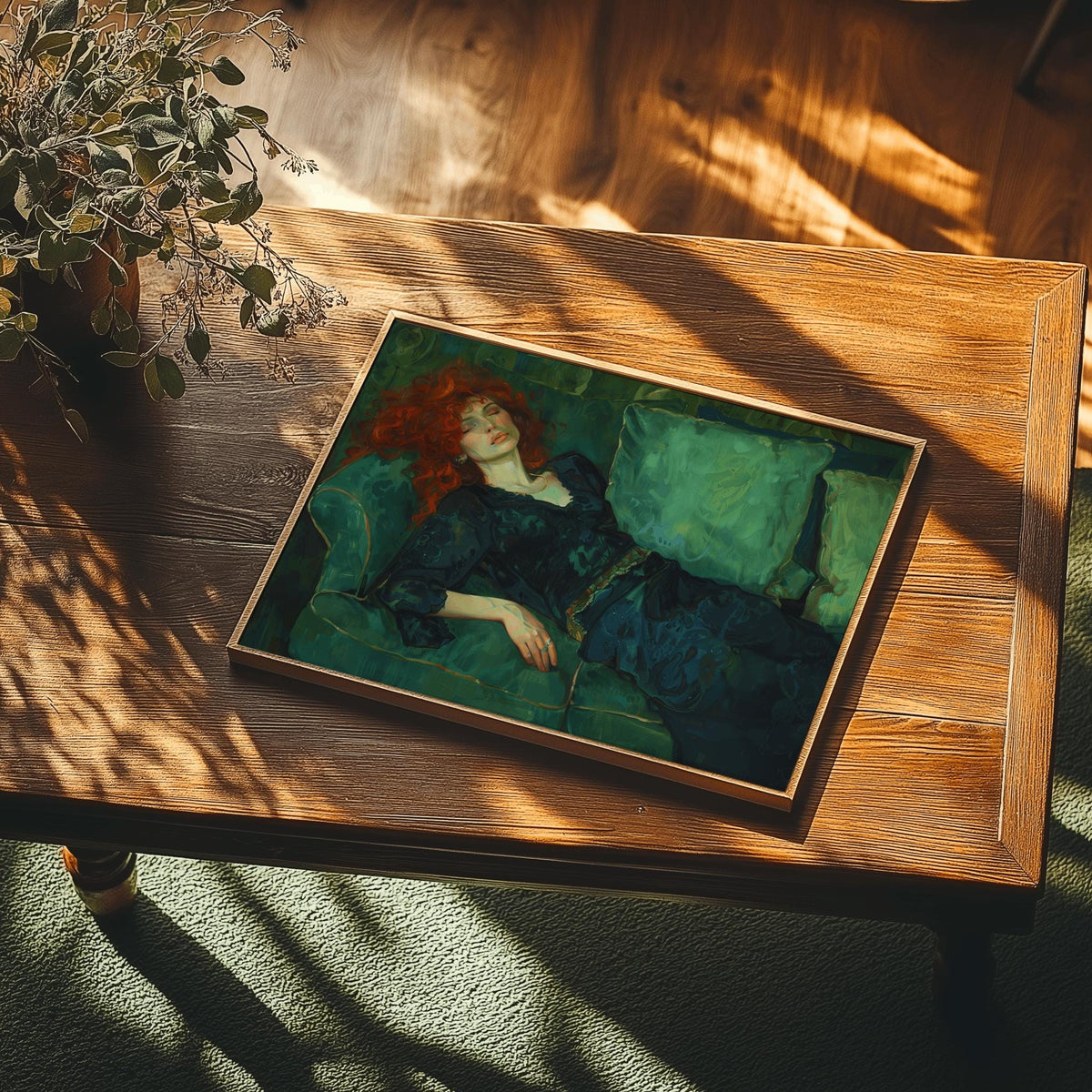 Victorian Woman Portrait Vintage Decadent Wall Art - Digital Download