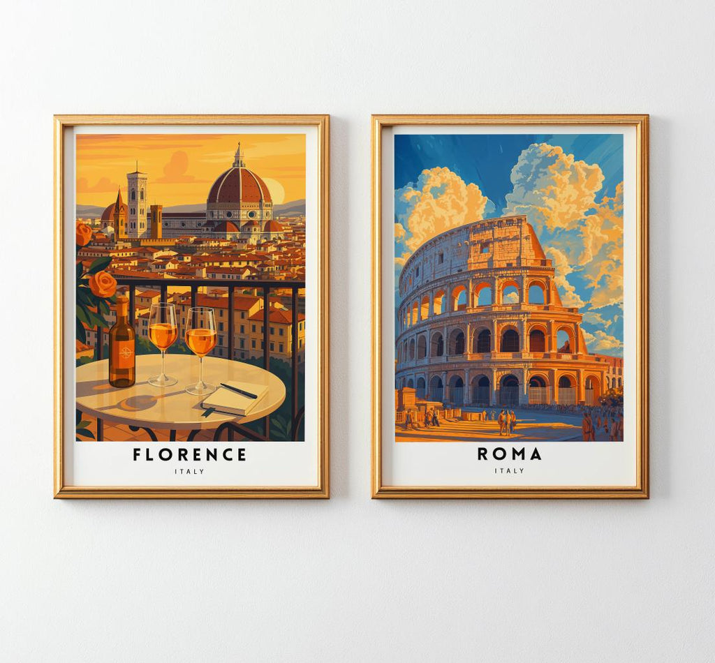 Custom City Travel Prints Set of 3 Personalized Wall Art - Digital Download