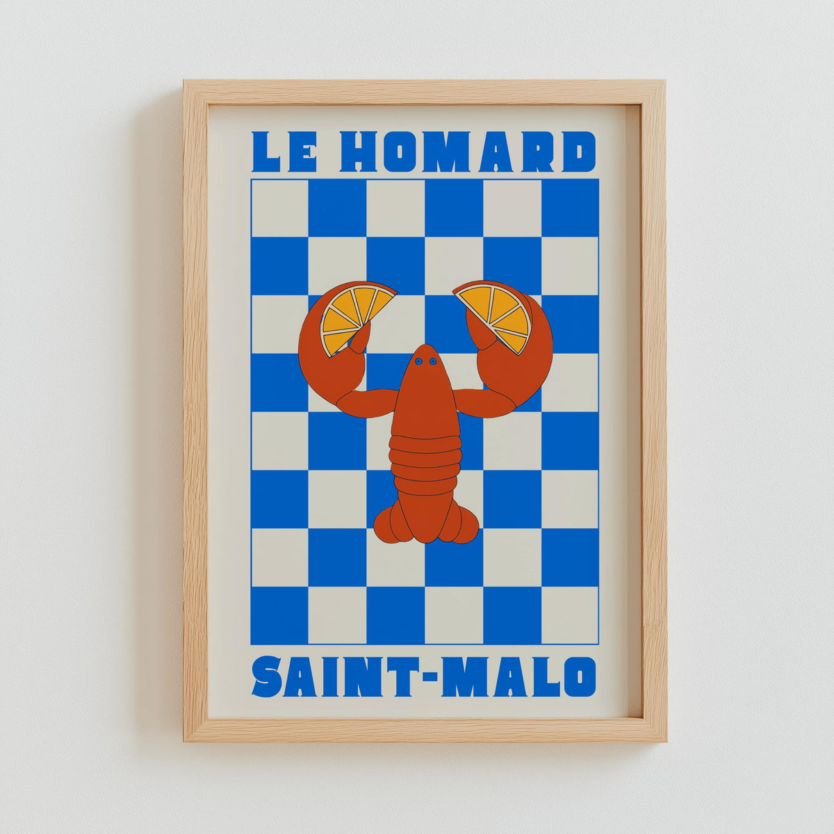 French Chef Lobster Print Le Homard Saint Wall Art - Digital Download
