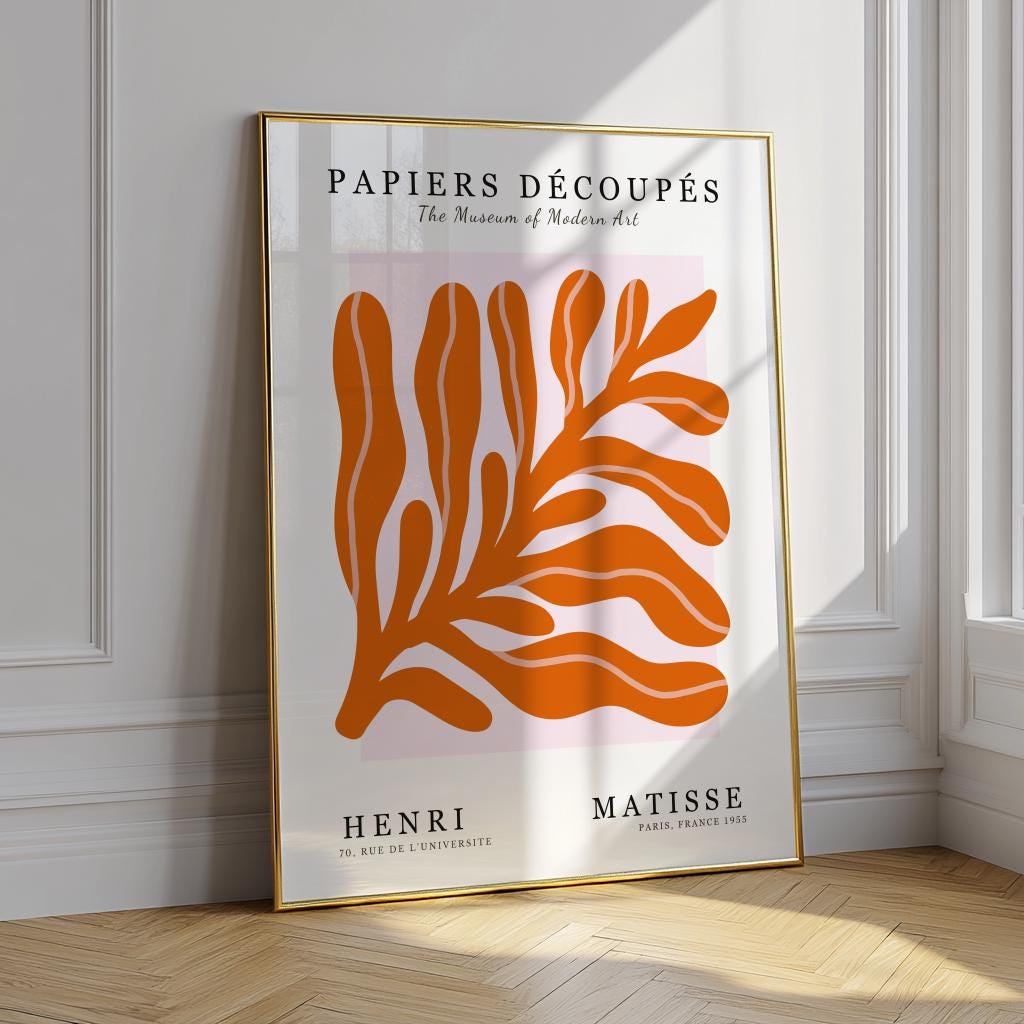 Matisse Floral Poster Berggruen Cut Outs Abstract Wall Art - Digital Download