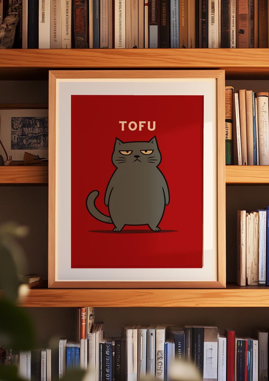 Custom Cat Name Poster Personalized Pet Wall Art - Digital Download