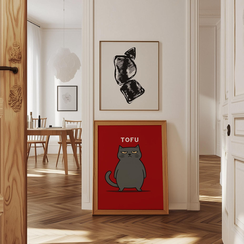 Custom Cat Name Poster Personalized Pet Wall Art - Digital Download
