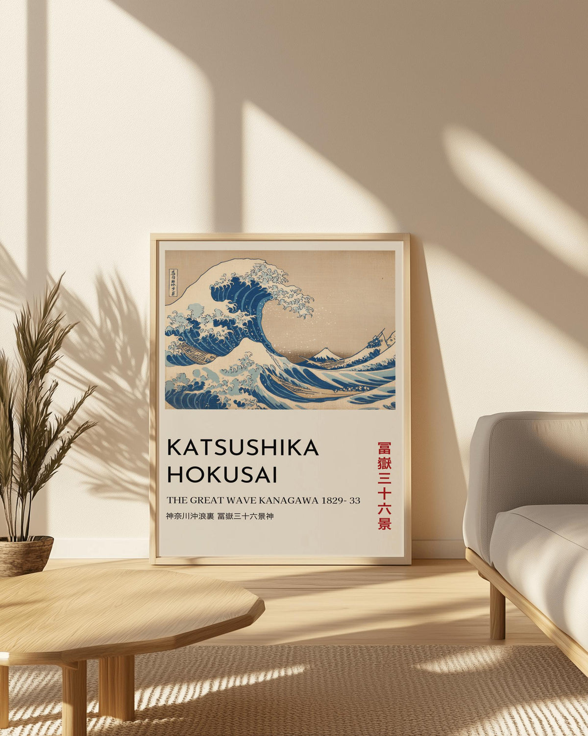 The Great Wave Poster Hokusai Japanese Wall Art - Digital Download
