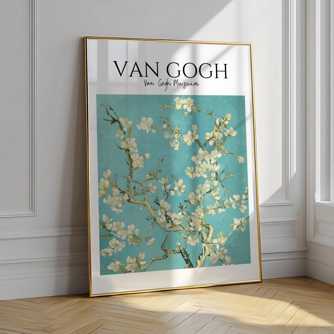 Van Gogh Almond Blossom Poster Classic Floral Wall Art - Digital Download