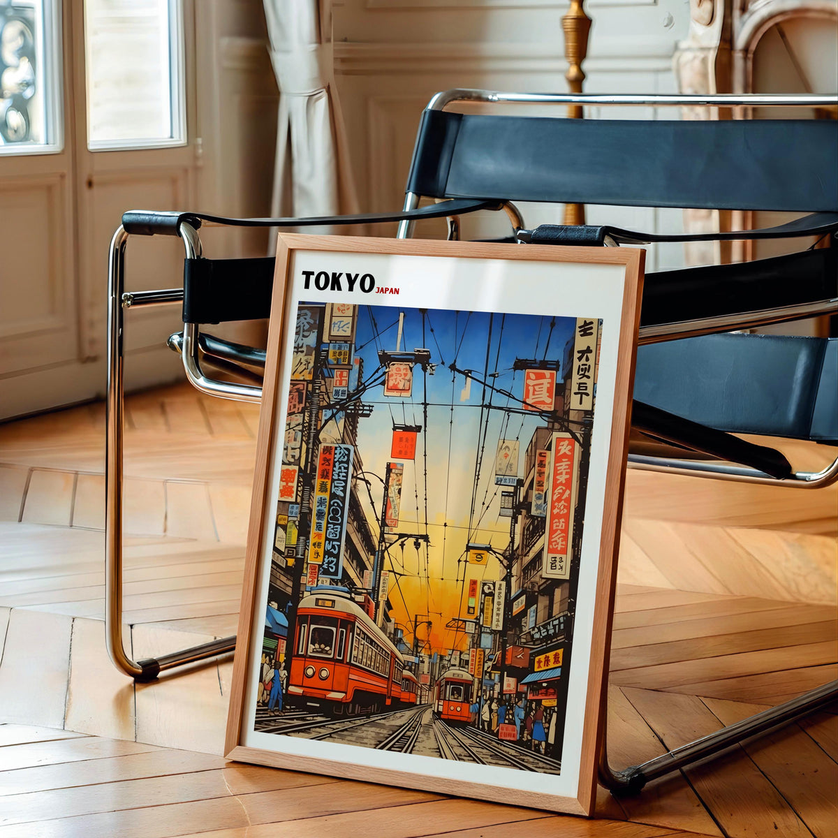 Tokyo Street Poster Retro Japanese Market Wall Art - Digital Download