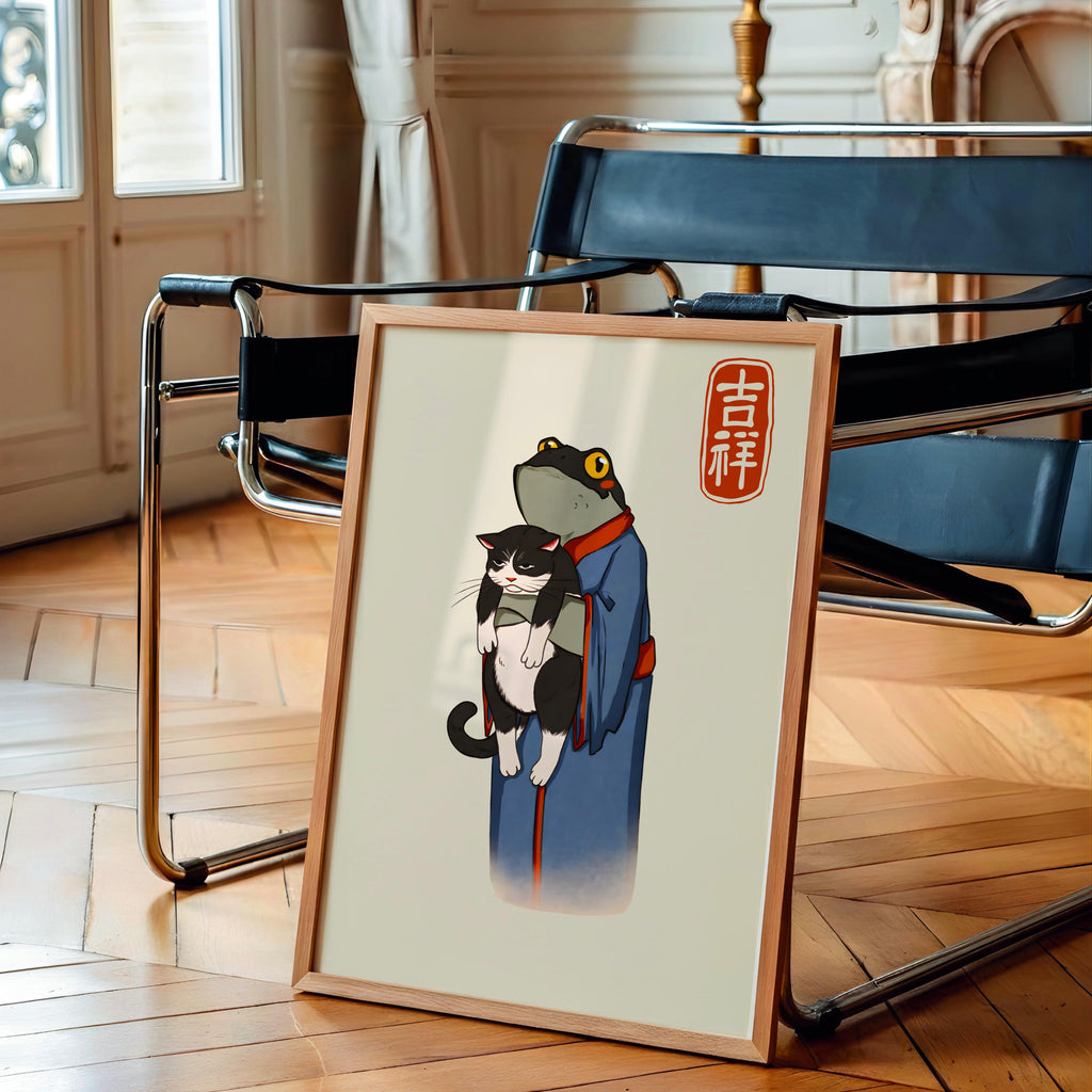 Matsumoto Hoji Japanese Frog Art Print Vintage Animal Wall Art - Digital Download