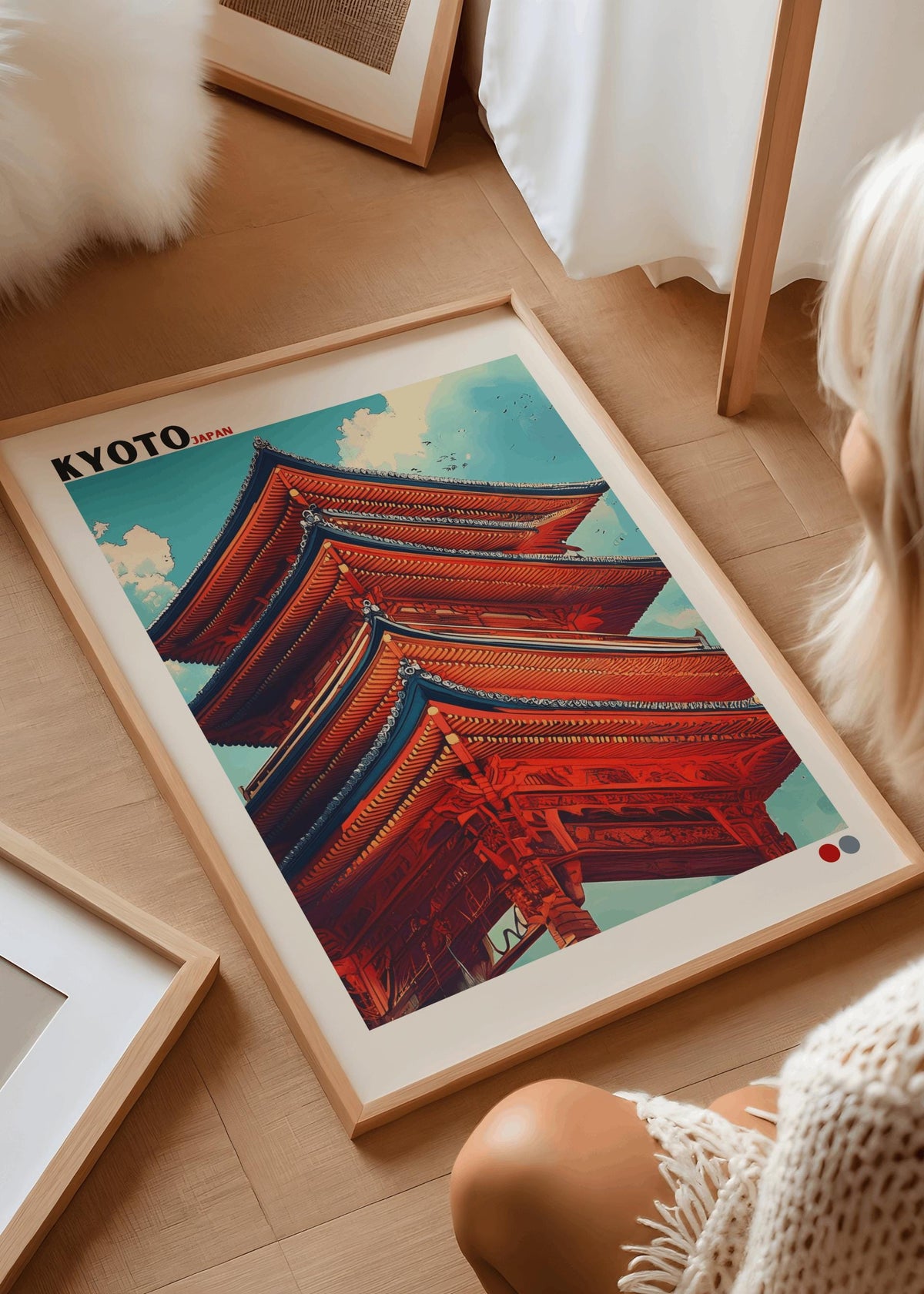 Kyoto Temple Wall Art Japanese Pagoda Architecture Poster - Digital Download