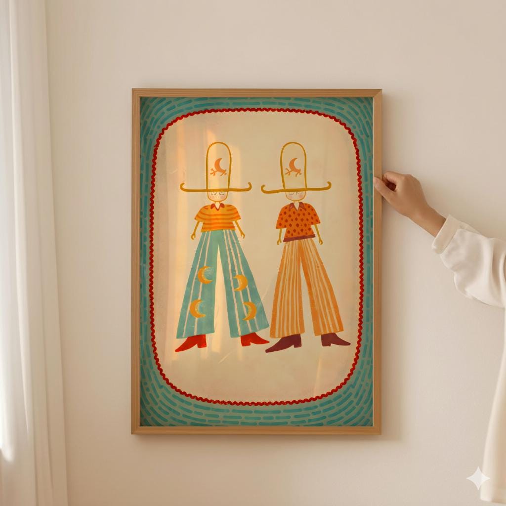 Cowgirl Western Print Southwestern Cowboy Wall Art - Digital Download