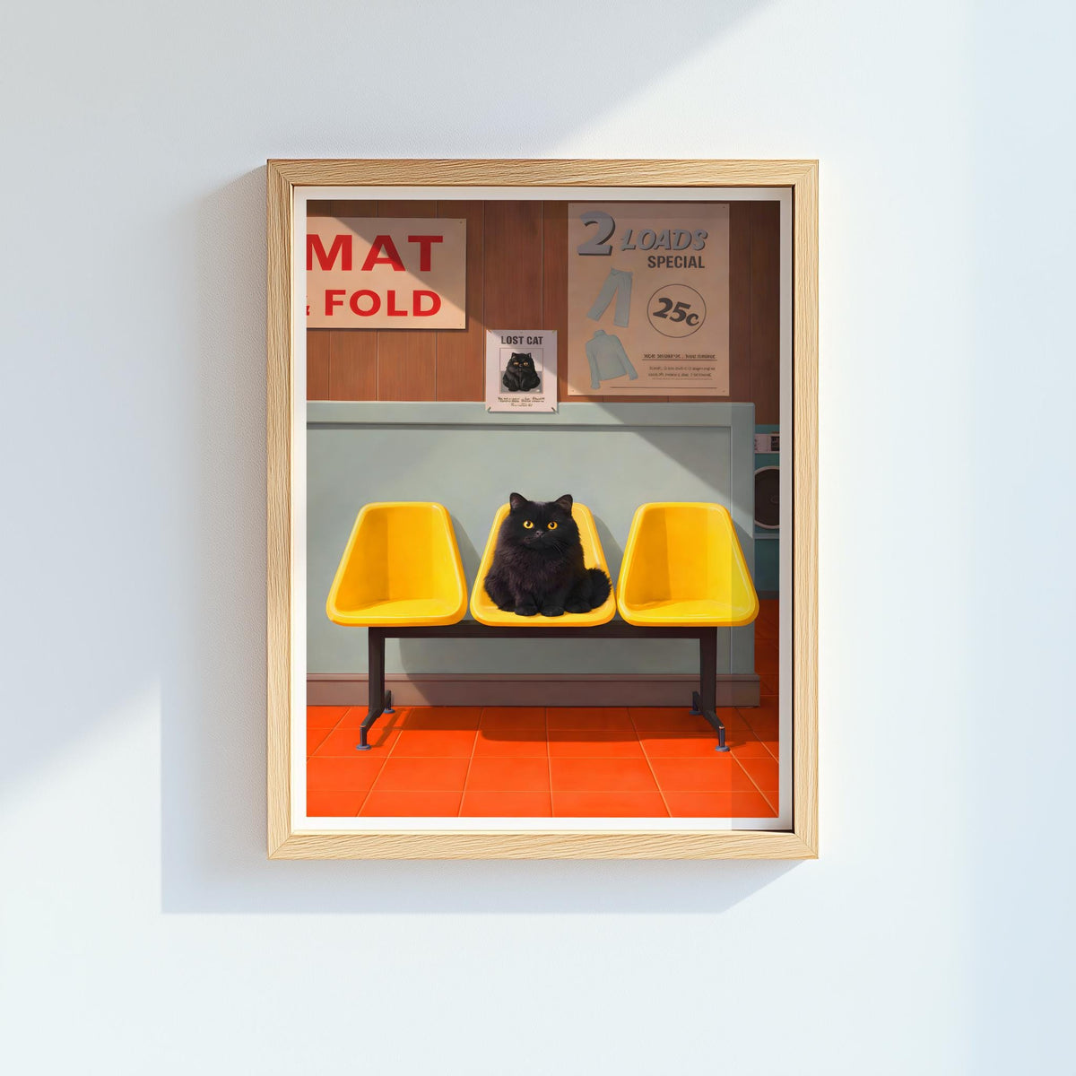 Funny Black Cat Laundry Room Decor Cat Lover Wall Art - Digital Download