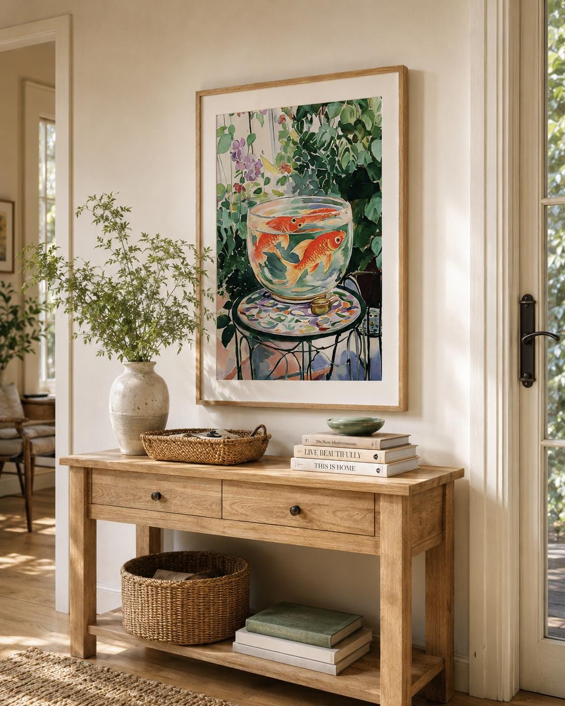 Matisse Goldfish Print Abstract Expressionist Wall Art - Digital Download